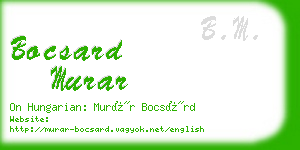bocsard murar business card